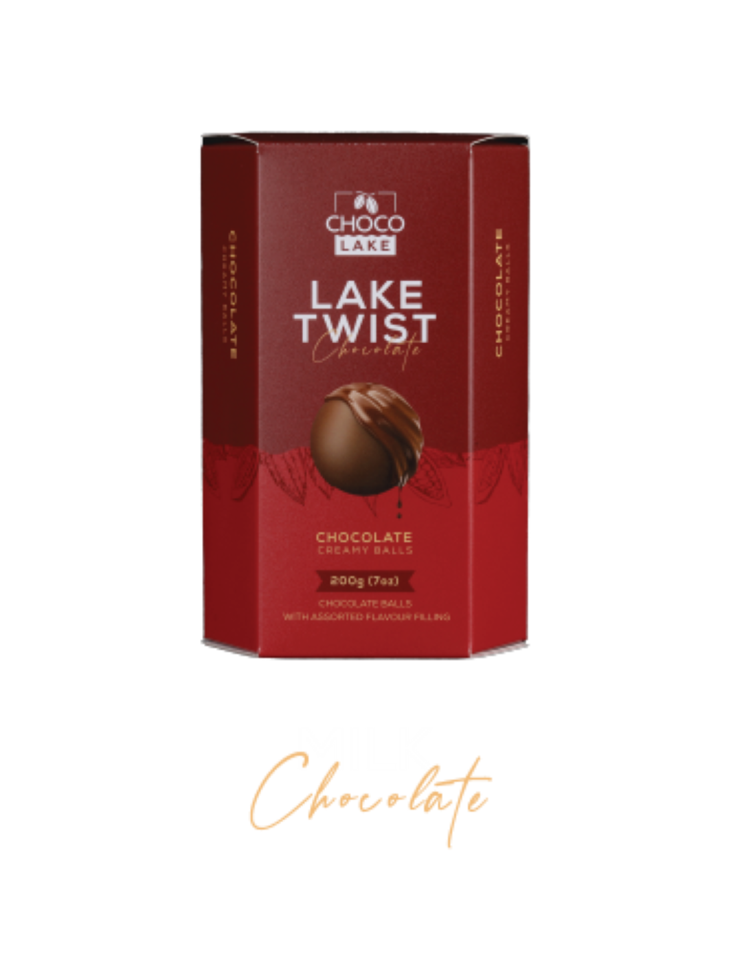CHOCOLAKE LAKE TWIST STRAWBERRY BALL 200G